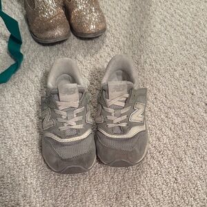 New Balance Kids Green Sneakers - Comfortable Everyday Shoe